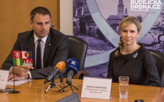 Jiří Zimola a Kateřina Valachová