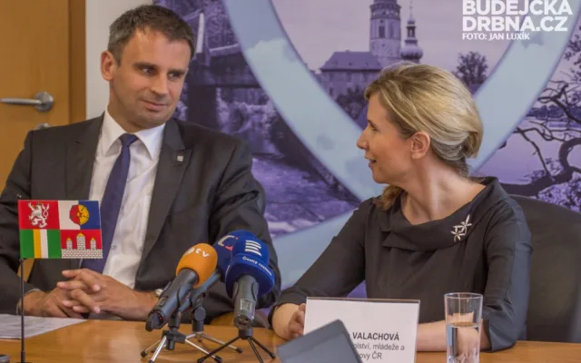 Jiří Zimola a Kateřina Valachová