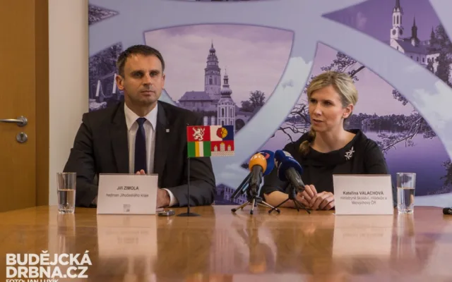 Jiří Zimola a Kateřina Valachová