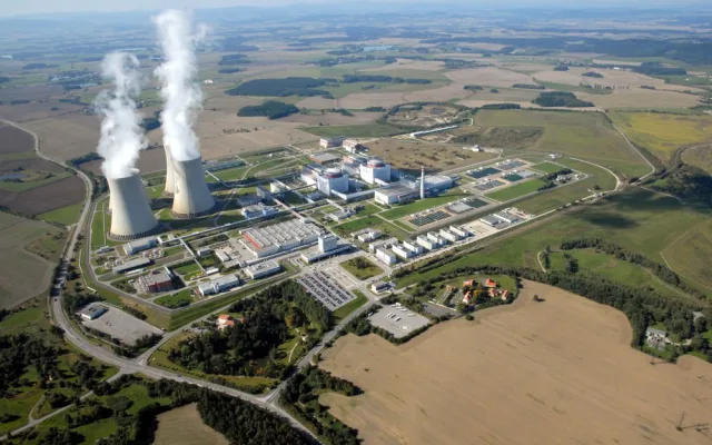 Temelín v roce 2015. Aktuálně jihočeská elektrárna kryje pětinu české spotřeby