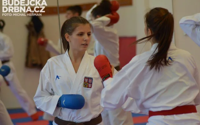 Trénink karatistů TJ Karate České Budějovice