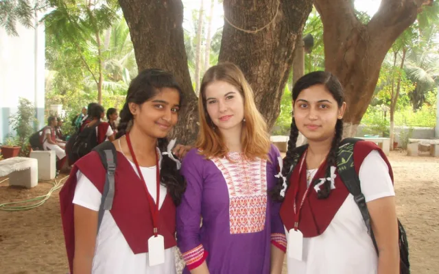 Studentka v Indii