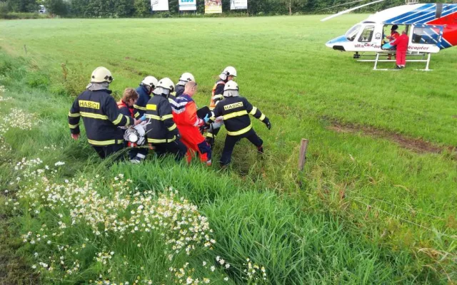 Nehoda u obce Přechovice
