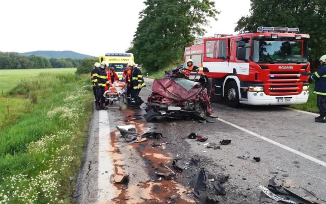Nehoda u obce Přechovice
