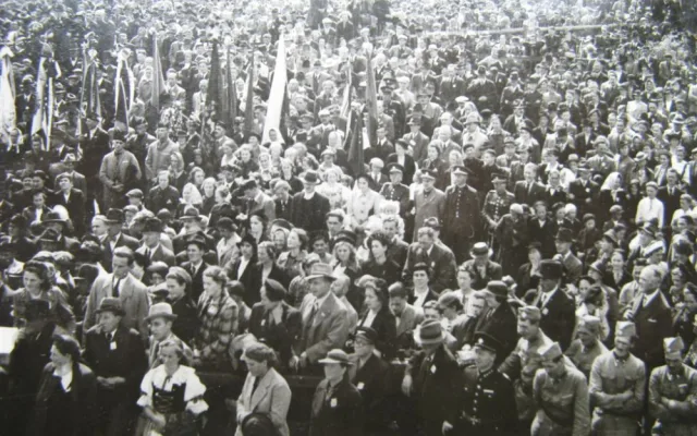 Český tábor lidu 11. září 1938 v Kaplici.