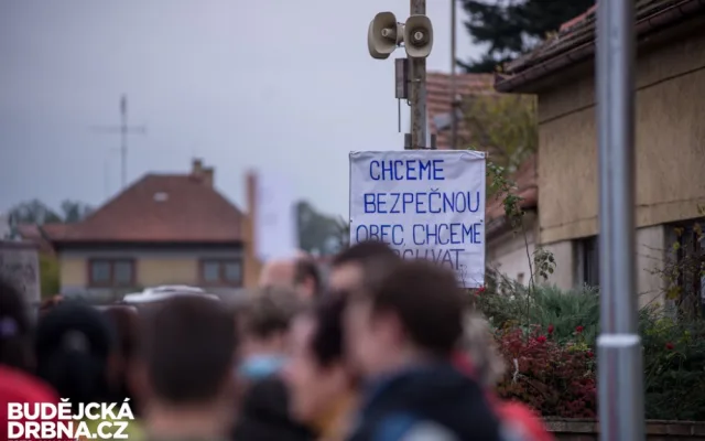 Protest v obci Dasný