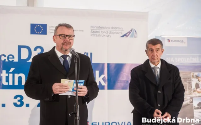 Zahájení výstavby nového úseku dálnice D3 mezi Ševětínem a Borkem. (15.3.2017)