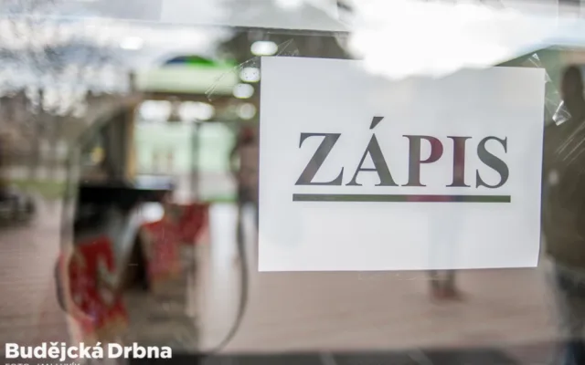 Zápis do 1. tříd Základní školy Oskara Nedbala v Českých Budějovicích.