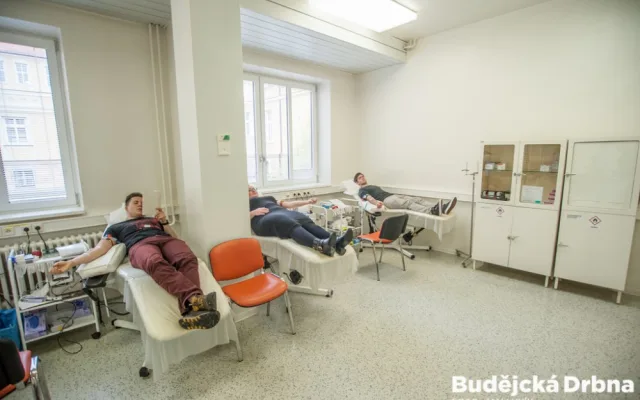 Den krvebraní v českobudějovické nemocnici.