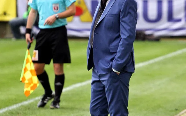 Trenér fotbalistů Dynama České Budějovice David Horejš