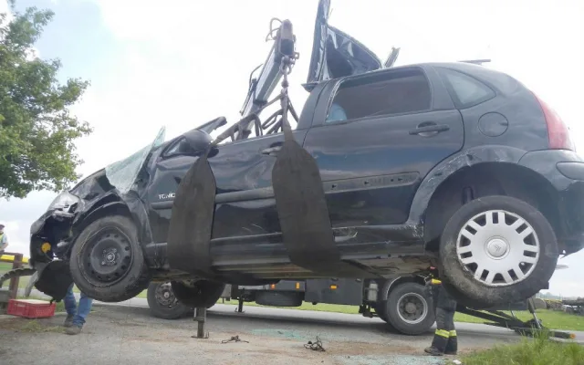 Dopravní nehoda v Křižanově na Písecku.