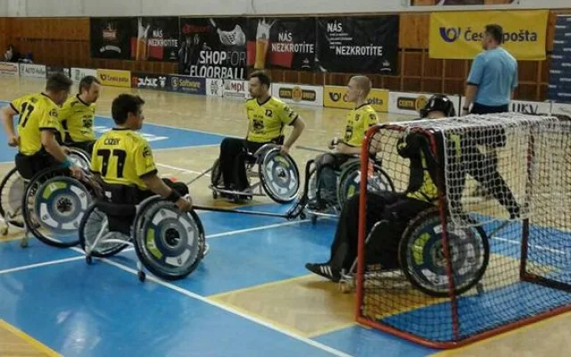 FBC Štíři České Budějovice - mistr České republiky v Česká pošta extraliga vozíčkářů ve florbale 2016/2017.