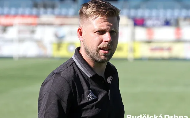 Trenér českobudějovických fotbalistů David Horejš
