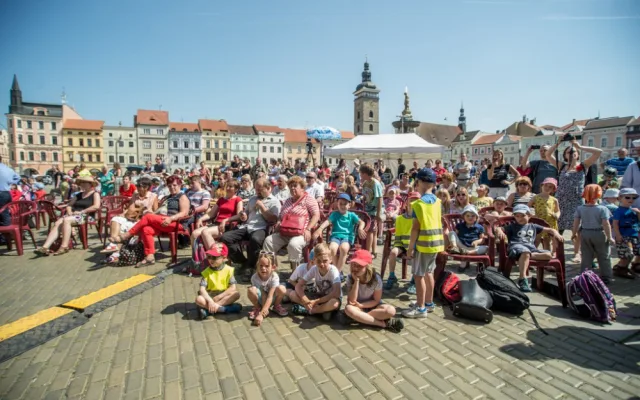 Happening ZUŠ Open v Českých Budějovicích.