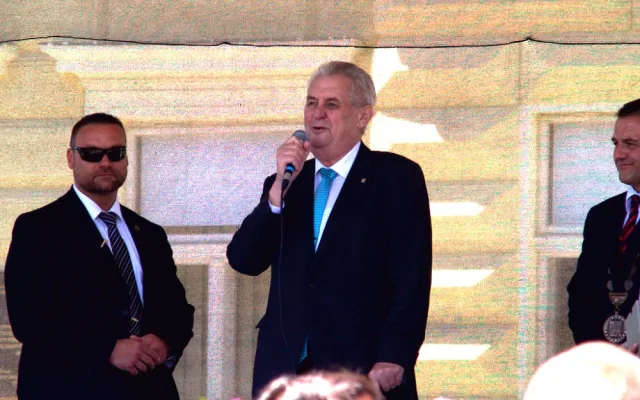 Miloš Zeman v Milevsku.