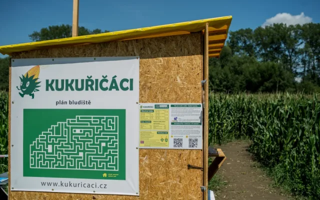 Start a plán bludiště
