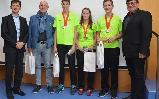 Jihočeská hejtmanka Ivana Stráská přijala mladé úspěšné olympioniky a poděkovala jim za skvělou reprezentaci kraje.