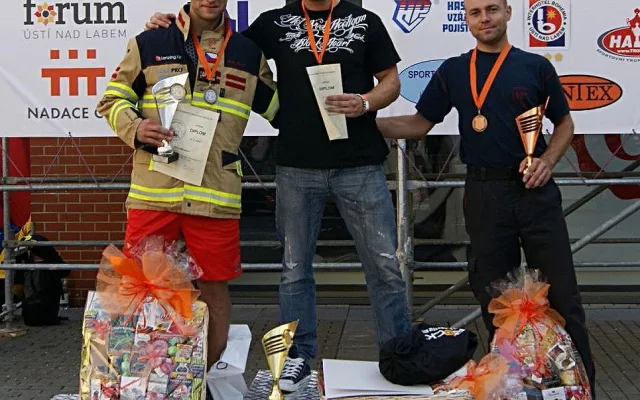 Písecký hasič Michal Brousil ve své věkové kategorii A (do 34 let) nenašel přemožitele a z Ústí nad Labem si odvezl mistrovský titul. 