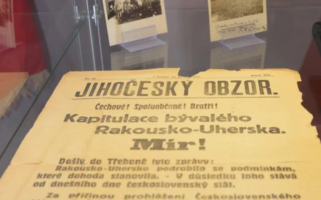 Výstava mapuje období zhruba od roku 1912 po vznik samostatného Československa v roce 1918
