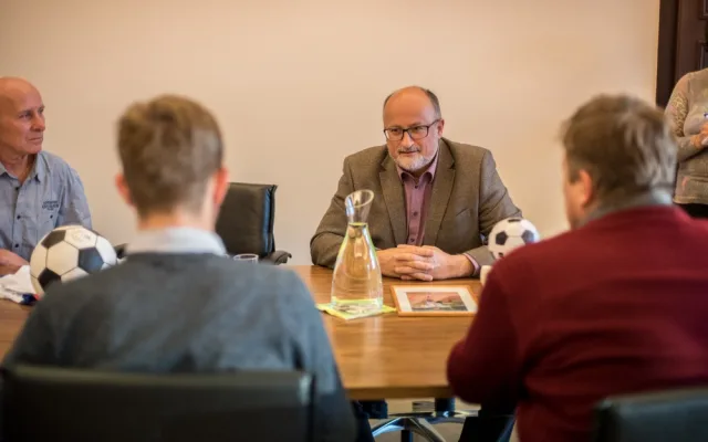 David Višvader na návštěvě u primátora Jiřího Svobody