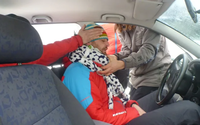 Členové Horské služby Šumava trénovali použití motorových transportních prostředků či vyhledávání lidí v terénu.