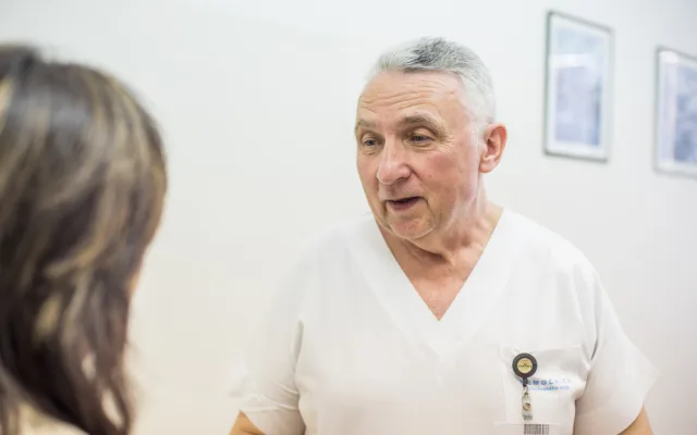 Primář Transfúzního oddělení Nemocnice České Budějovice Petr Biedermann.