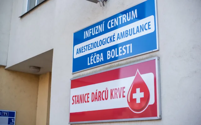 Tranfúzní oddělení českobudějovické nemocnice.