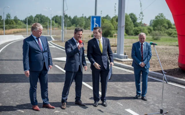 Slavnostní otevření propojky Máj a Vltava.