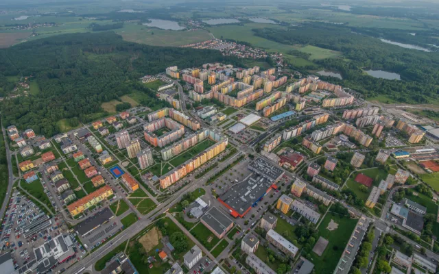 Balony na Českými Budějovicemi.