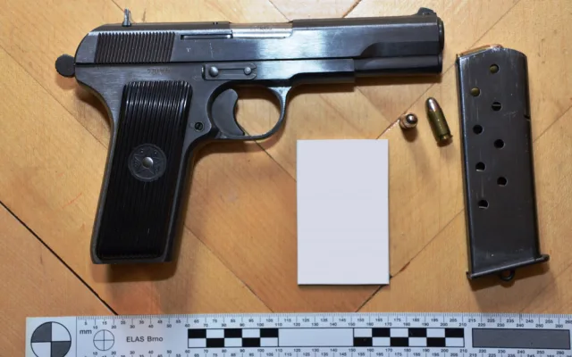 Podle policejního vyšetřovatele Daniela Hejdy bylo zadrženo zhruba deset zbraní.