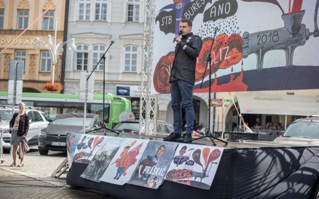 Organizátor akce Tomáš Kuboušek.