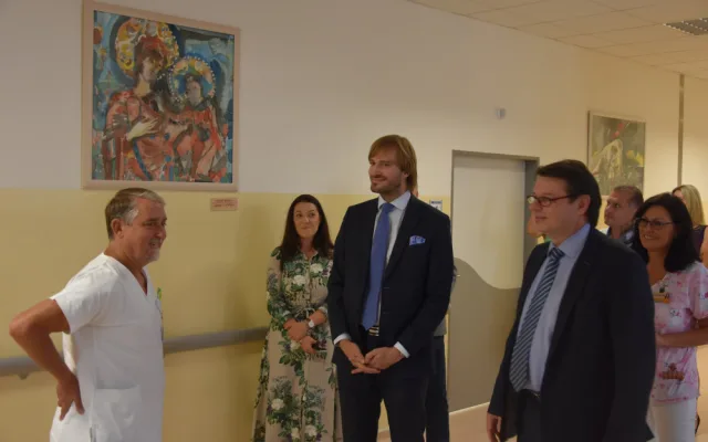 Ministr zdravotnictví Adam Vojtěch navštívil táborskou nemocnici.