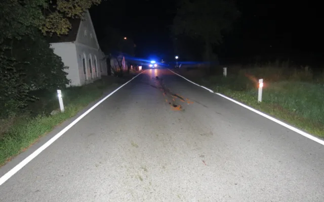 U Branišova došlo k neobvyklé dopravní nehodě. Motorkář se střetl se srnou.