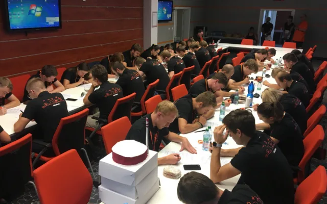 Během testu museli studetni zodpovědět 26 otázek (foto Marek Svitak)