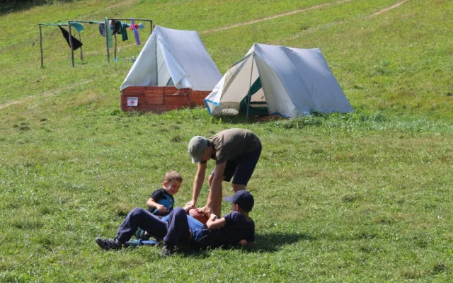 Prázdniny v pohybu. To je letní tábor pro děti v Čeříně na Českokrumlovsku.