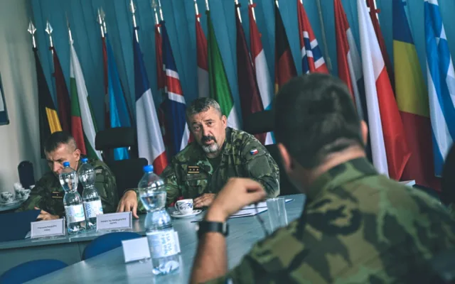 Generálporučík Aleš Opata diskutoval se zástupci útvaru o rozvoji vojska pozemní protivzdušné obrany