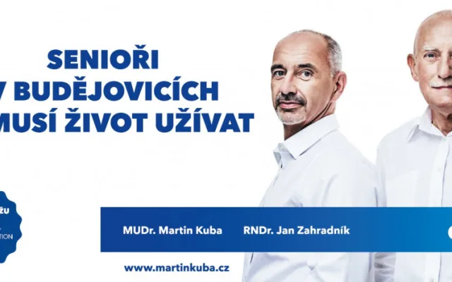 Martin Kuba a trojka na kandidátce Jan  Zahradník.