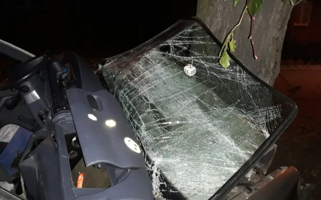 Dopravní nehoda ve Vodňanech, při které zemřel spolujezdec a řidič utrpěl středně těžké zranění.