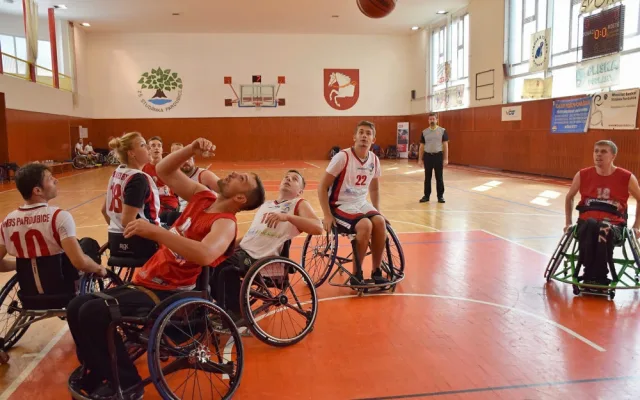 Basketbaloví Tigers na vozíku.