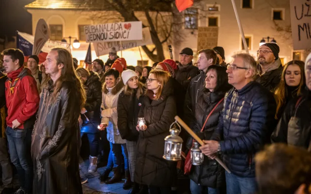I v Budějcích si lidé připomněli Den boje za svobodu a demokracii