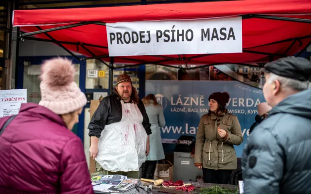 Prodej psího masa