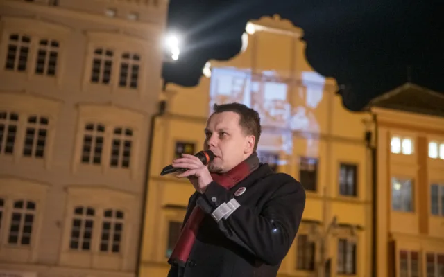 Lidé na náměstí uctili památku Jana Palacha