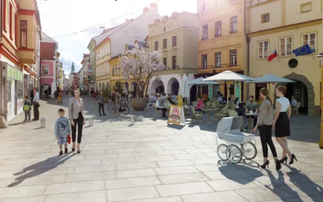 Krajinská ulice po úpravě.