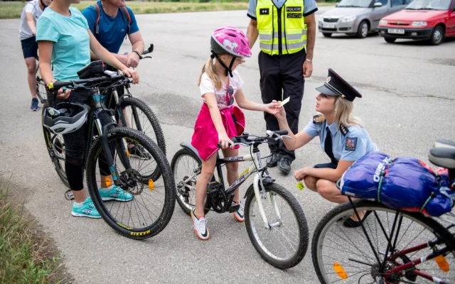 Policisté v Budějcích se dnes zaměřili na cyklisty a jejich bezpečnost