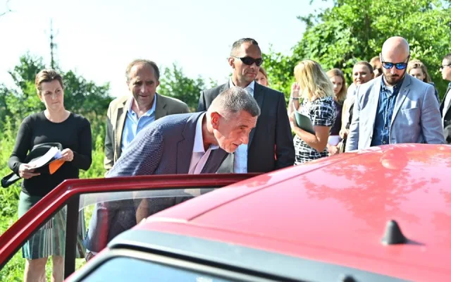 Andrej Babiš na návštěvě Jihočeského kraje.