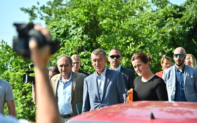 Andrej Babiš na návštěvě Jihočeského kraje.