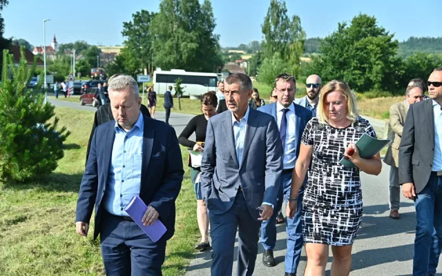 Andrej Babiš na návštěvě Jihočeského kraje.