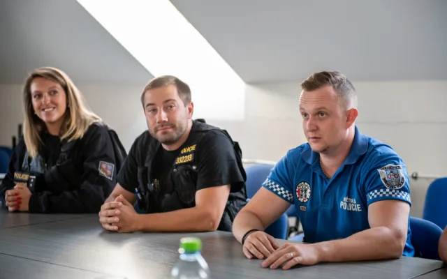 Kristýna Viehmannová, Jiří Pleskač a Zdeněk Suchý.
