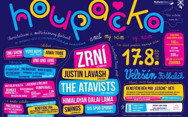 Spolek 2/4 připravuje již 7. ročník charitativního a multižánrového festivalu „HOUPAČKA 2019...aneb my vám-vy nám“.