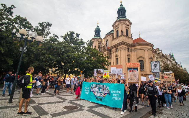 FOTO, VIDEO: Kočka, pes i kráva, mají svoje práva! Volali lidé v rámci pochodu za práva zvířat